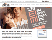 Tablet Screenshot of elitehairstudio.com